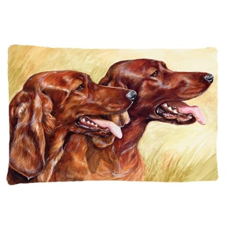 Carolines Treasures Carolines Treasures CDCO0225PILLOWCASE Irish Setters Fabric Standard Pillowcase CDCO0225PILLOWCASE